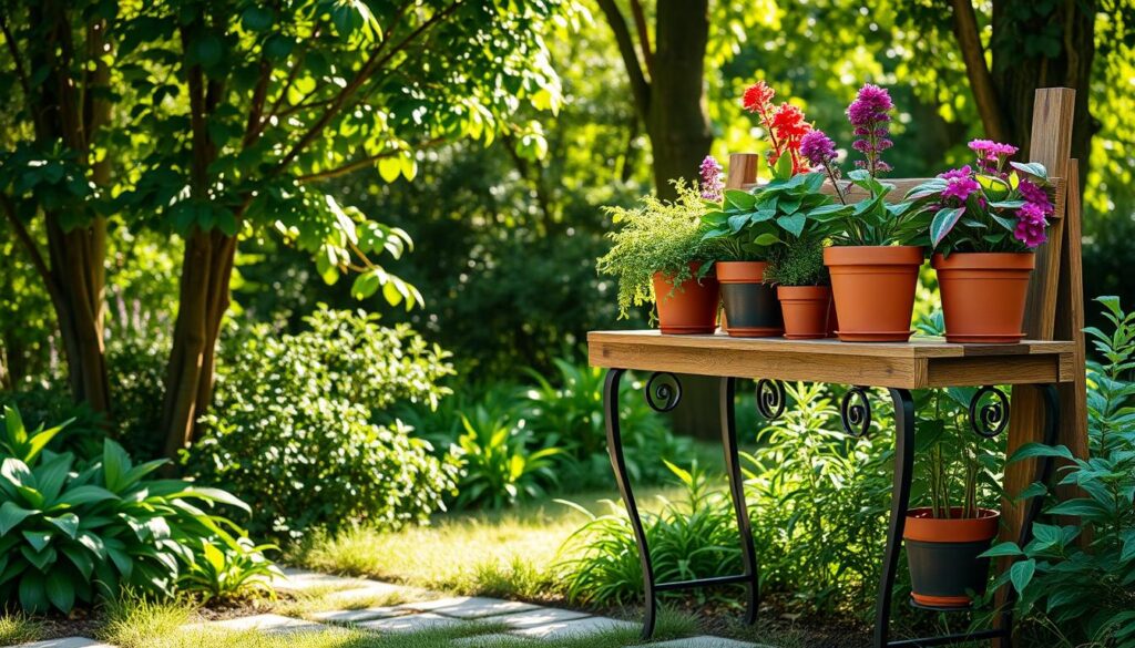 outdoor planter stand